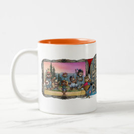 Taza Bicolor Bear Family Reunion Mug