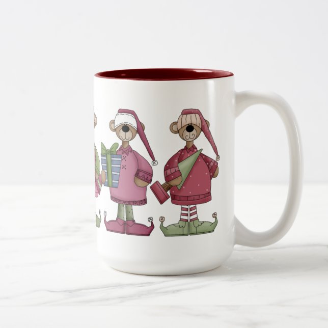 Taza Bicolor Beary Merry Christmas Mug (Derecha)