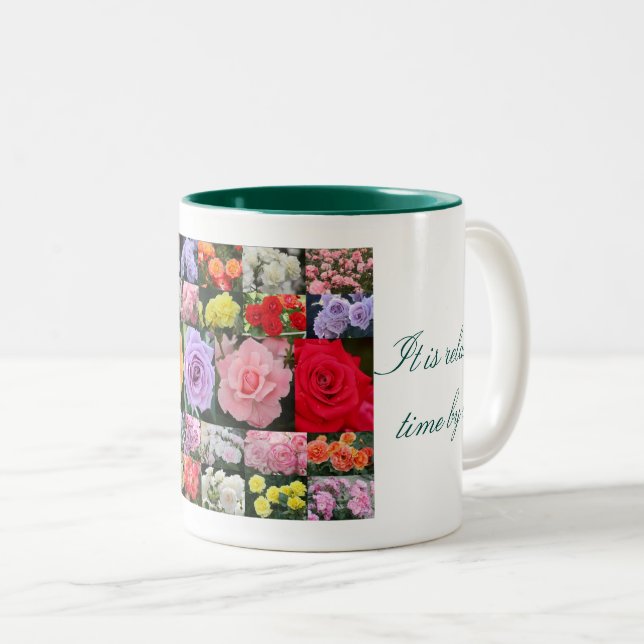 Taza Bicolor Beautiful Roses (Anverso derecho)
