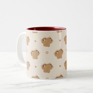 Taza Bicolor Beaver Couple Mug