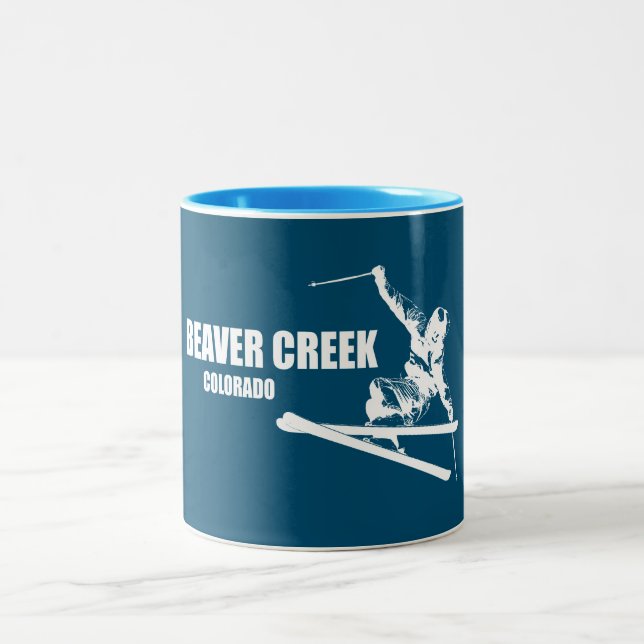 Taza Bicolor Beaver Creek Colorado Skier (Centro)