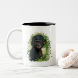 Taza Bicolor Bebé Bonobo Ape