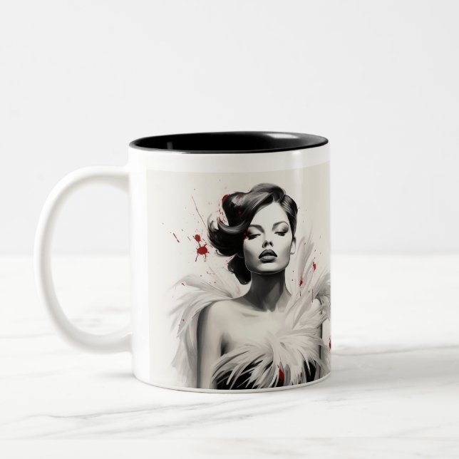 Taza Bicolor Bebé de moda 2 (Izquierda)