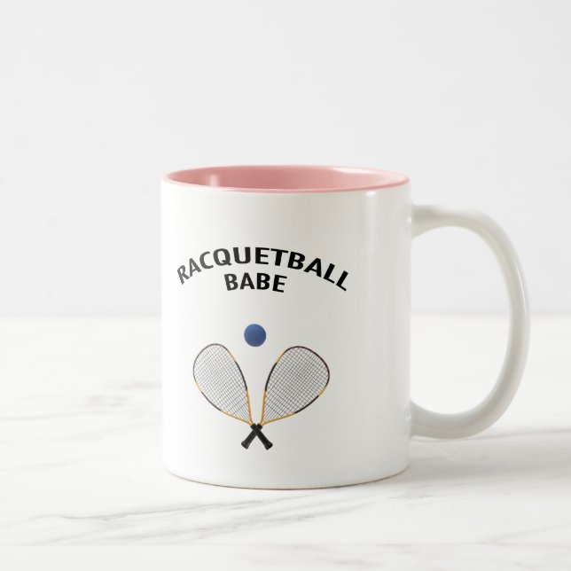 Taza Bicolor Bebé del Racquetball (Derecha)