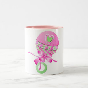 Taza Bicolor Bebé dulce chica regalo Mug