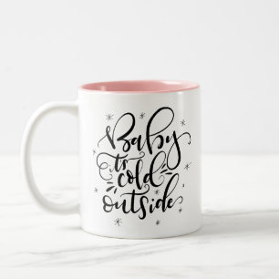 Taza Bicolor Bebé está frío afuera