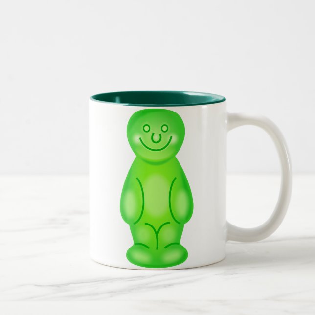 Taza Bicolor Bebé verde de la jalea (Derecha)