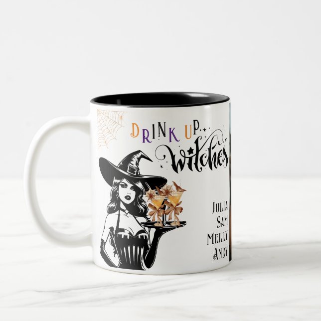 Taza Bicolor Bebida divertida: Regalo de feriado de Halloween (Izquierda)