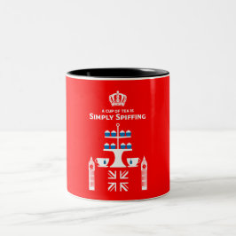 Taza Bicolor Bebidas de té clásicas británicas
