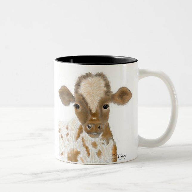 Taza Bicolor Becerro del bebé (Derecha)