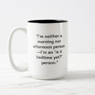 Taza Bicolor Bedtime Mug Regalo personalizado para los amante