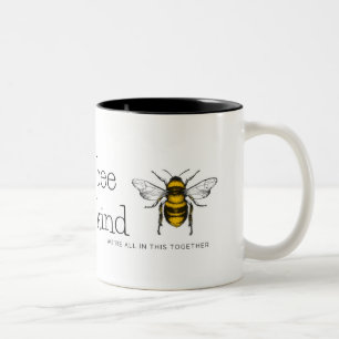 Taza Bicolor bee, bueno, estamos todos juntos en esto