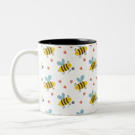 Taza Bicolor Bee Happy