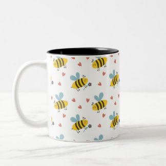 Taza Bicolor Bee Happy
