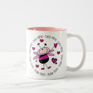 Taza Bicolor Bee Mine Valentine