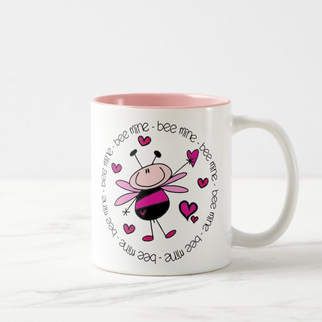 Taza Bicolor Bee Mine Valentine (Derecha)