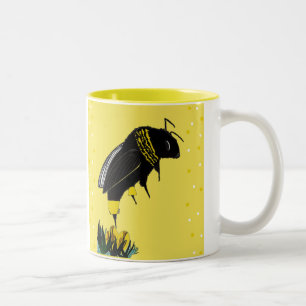 Taza Bicolor Bee Mug