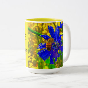 Taza Bicolor Bee Nice O Buzz Off Mug