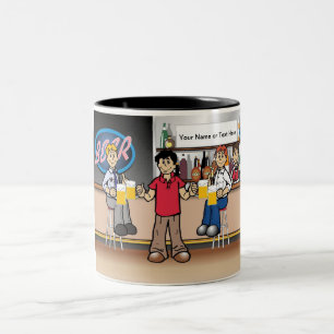 Taza Bicolor Beer Drinker personalizado - Personalizado masculi