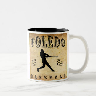 Taza Bicolor Béisbol 1884 de Toledo Ohio