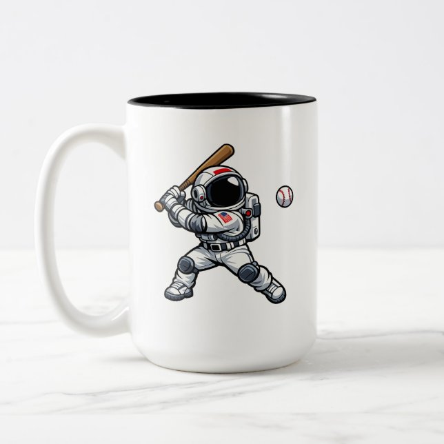Taza Bicolor Béisbol Astronauta (Izquierda)
