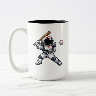 Taza Bicolor Béisbol Astronauta