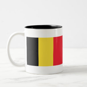Taza Bicolor Bélgica - Belgique - België - Bandera de Bélgica