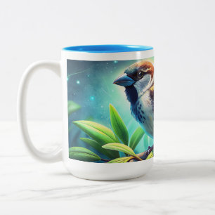 Taza Bicolor Belleza de la naturaleza: tazón de café para el go