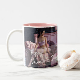 Taza Bicolor Belleza el día de San Valentín en lencería en el s