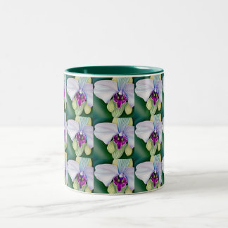 Taza Bicolor Belleza Orquídea