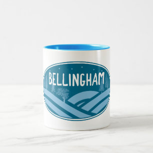 Taza Bicolor Bellingham Washington al aire libre