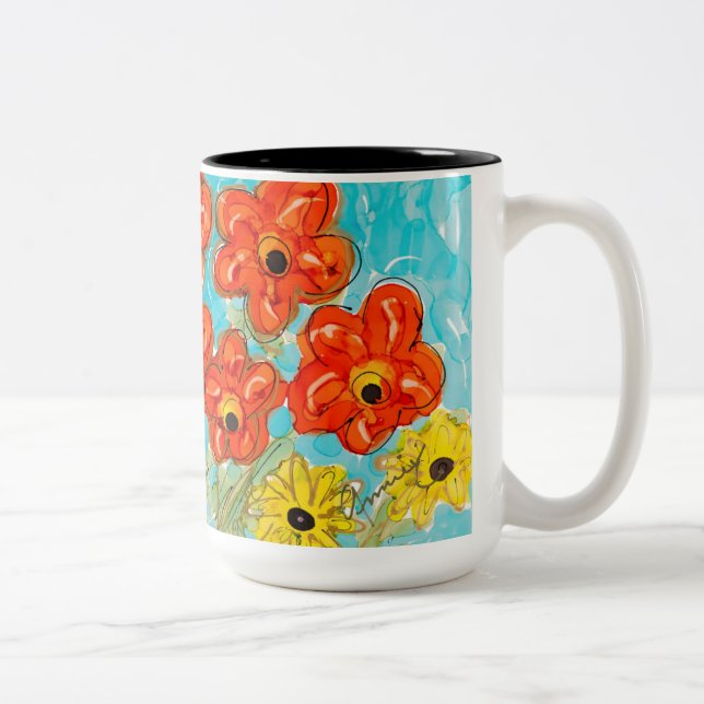 Taza Bicolor Belly Laugh Lovitude Coffee Mug (Derecha)
