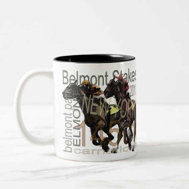 Taza Bicolor Belmont Stakes 145 (Izquierda)
