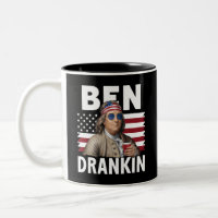 Ben Drankin Beer 4 de Julio Bandera Vintage Divert