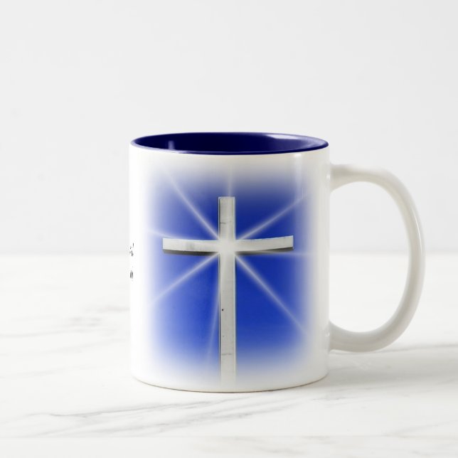 Taza Bicolor Bendecido por Dios (Derecha)