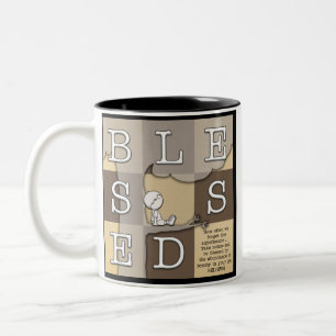 Taza Bicolor Bendecido por la abundancia de belleza