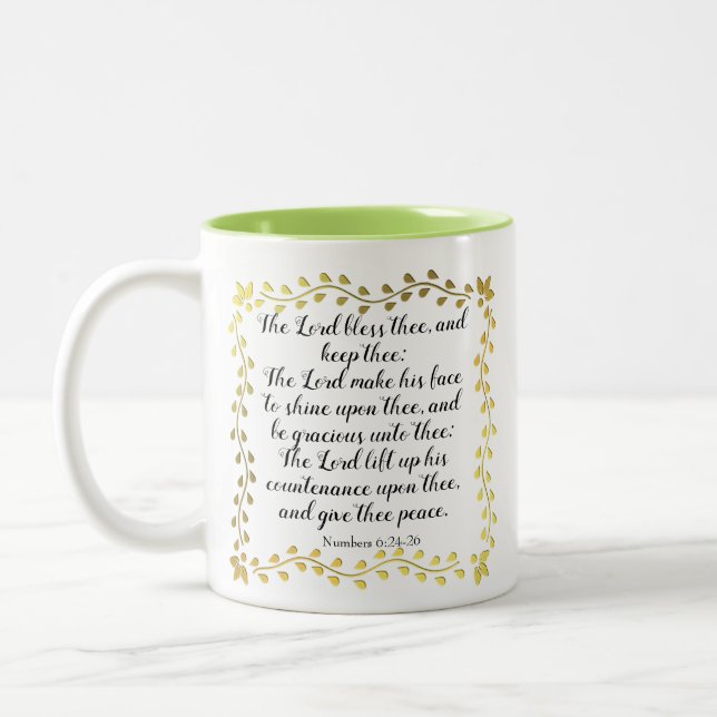 Taza Bicolor Bendiciendo Mug (Izquierda)
