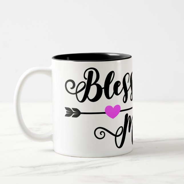 Taza Bicolor Bendita mamá (Izquierda)