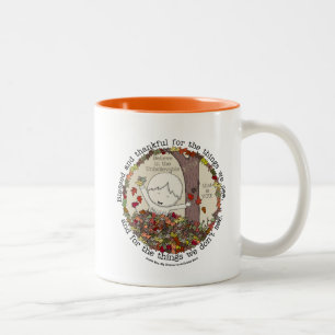 Taza Bicolor Bendito y agradecido