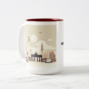 Taza Bicolor Berlín Skyline Tasse - Heimatliebe Pur