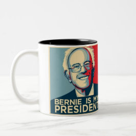 Taza Bicolor Bernie Sanders Novedad Mug