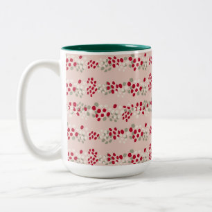 Taza Bicolor Berries, Navidades rojos y rosados