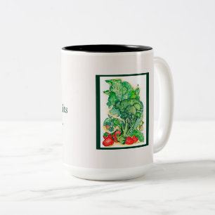 Taza Bicolor Berries y Broccoli