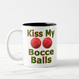Taza Bicolor Besa Mis Bolas de Bocce