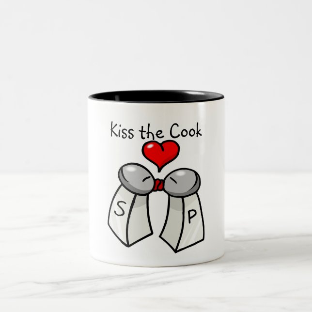 Taza Bicolor "Bese al cocinero " (Centro)