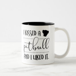 Taza Bicolor Besé un Pitbull