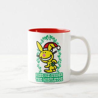 Taza Bicolor Béseme debajo del muérdago