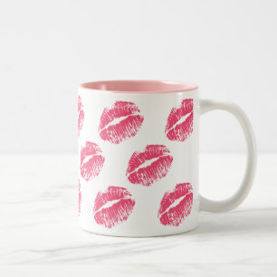 Taza Bicolor Beso rosado
