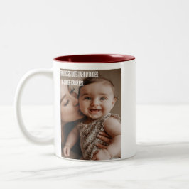 Taza Bicolor Beso tenso de la madre