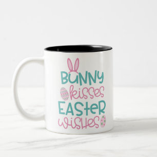 Taza Bicolor Besos conejitos de Pascua